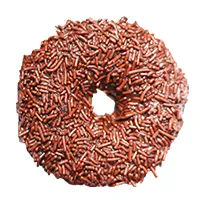 دونات مزخرف بالرشات